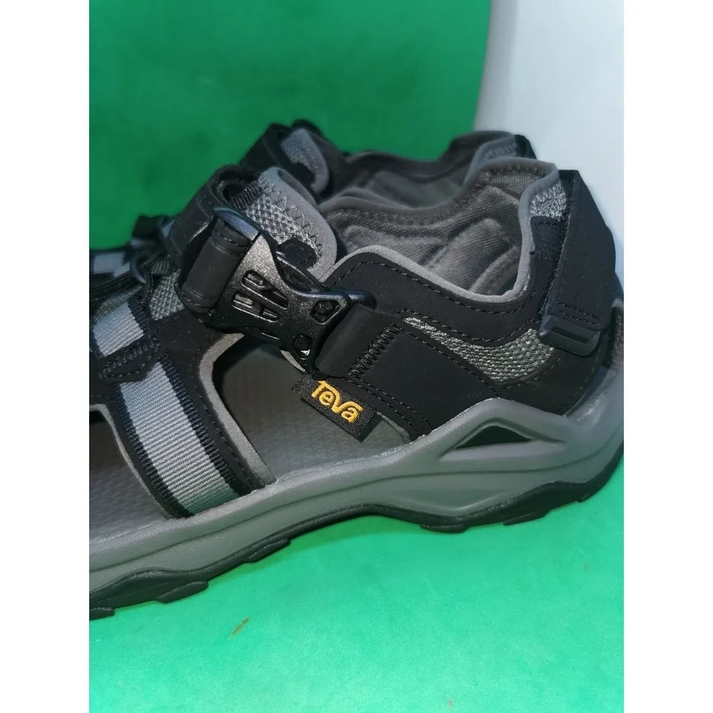 TEVA OMNIUM 2 BLACK STRAP TRAIL HIKING SPORT MEN'S SANDALS SIZE US 13